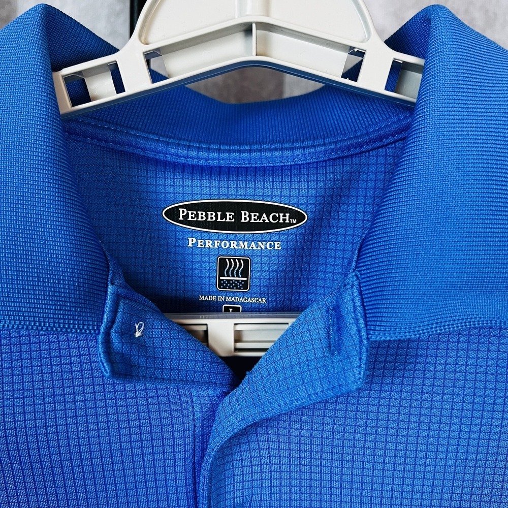 Pebble‎ Beach Performance Golf Polo Mens Large - Prudential Logo